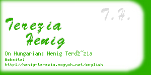 terezia henig business card